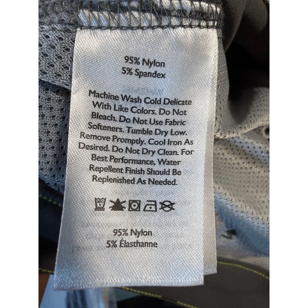 Eddie Bauer Tech Hiking Performance Stretch Pants Gray 36x30 Nylon Hiking Trail